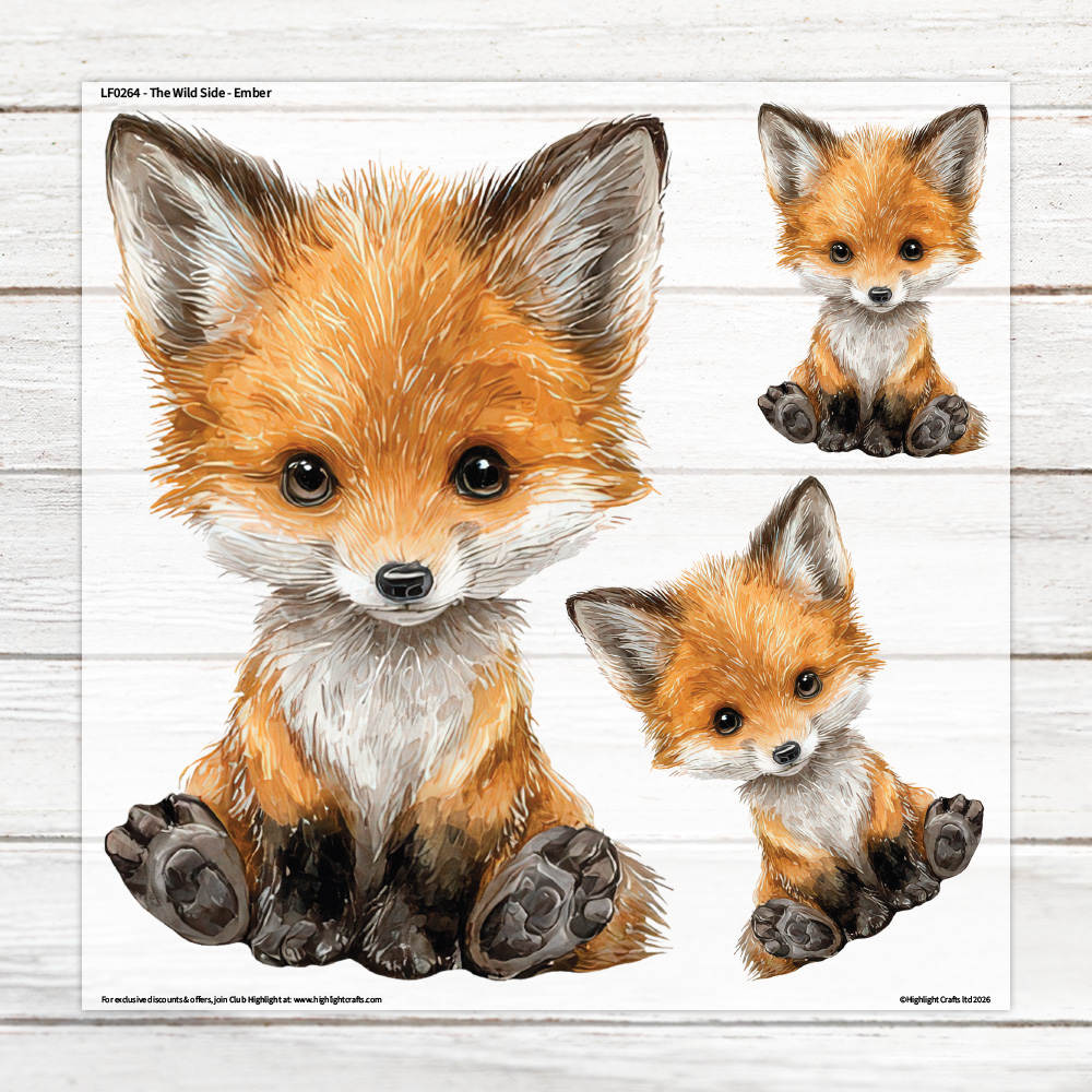 Highlight Luxe The Wild Side Ember Large Heat Transfer Sheet