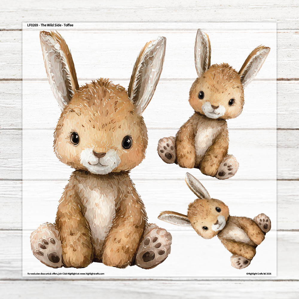 Highlight Luxe The Wild Side Toffee Large Heat Transfer Sheet