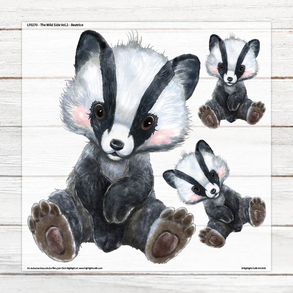 Highlight Luxe The Wild Side Vol 2 Beatrice Large Heat Transfer Sheet