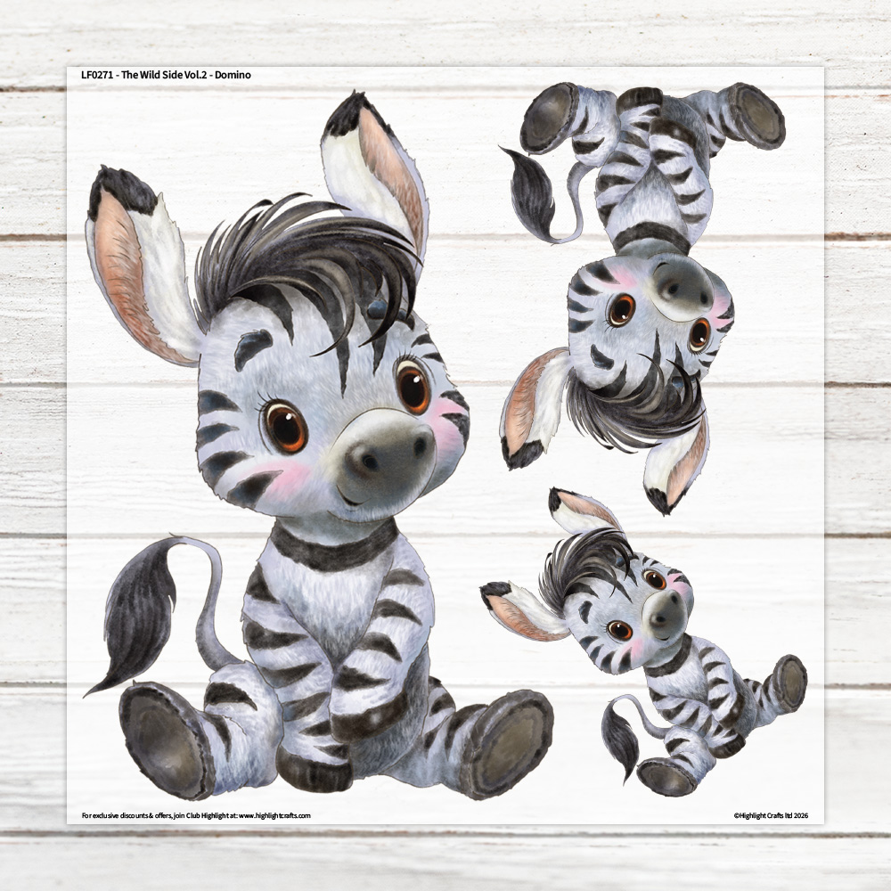 Highlight Luxe The Wild Side Vol 2 Domino Large Heat Transfer Sheet