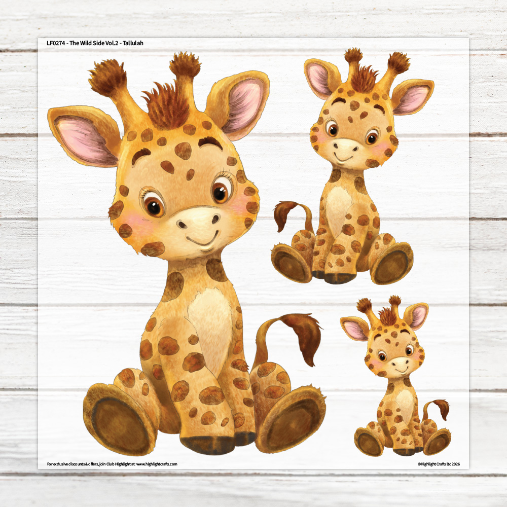Highlight Luxe The Wild Side Vol 2 Tallulah Large Heat Transfer Sheet