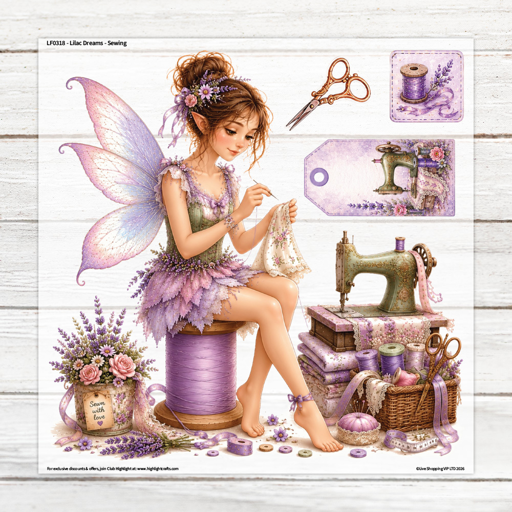 Highlight Luxe Lilac Dreams Sewing Large Heat Transfer Sheet