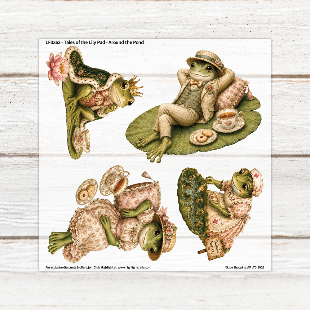 Sparkle Hollow Tales of the Lily Pad - Around the Pond Heat Transfer Sheet