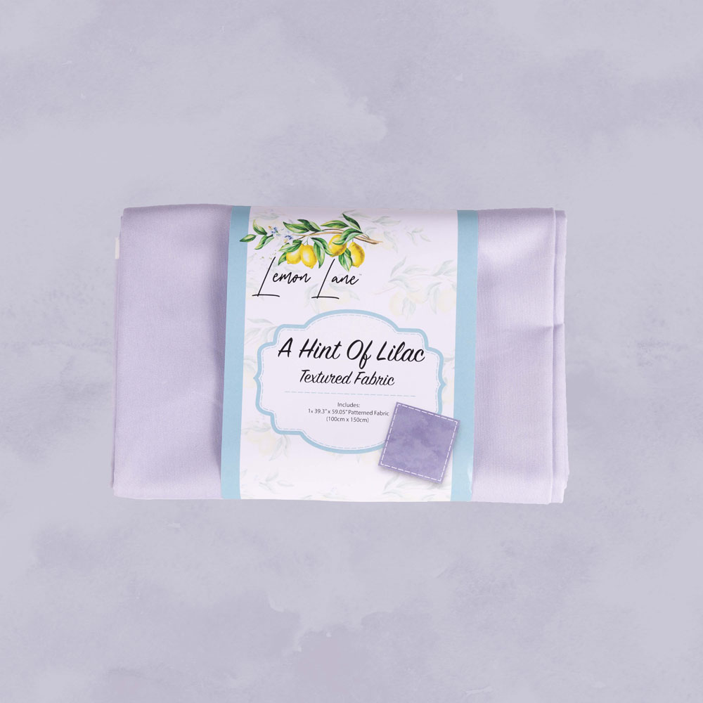 Lemon Lane A Hint of Lilac Textured Fabric