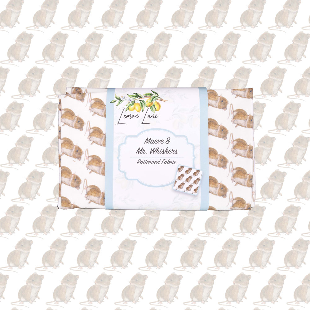 Lemon Lane Mr Whiskers Patterned Fabric