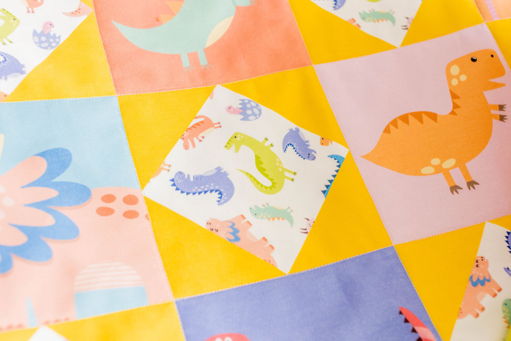 Lemon Lane Cosy-Quilt Dinosaurs Fabric - Image 4