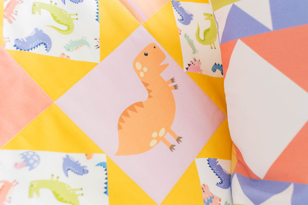 Lemon Lane Cosy-Quilt Dinosaurs Fabric - Image 7