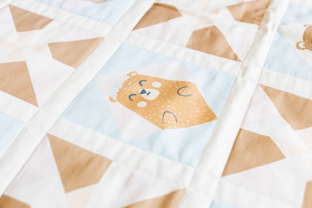 Lemon Lane Cosy-Quilt Bears Fabric - Image 5