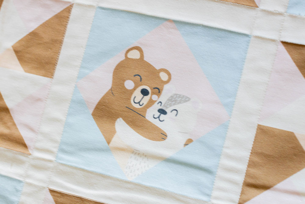 Lemon Lane Cosy-Quilt Bears Fabric - Image 7