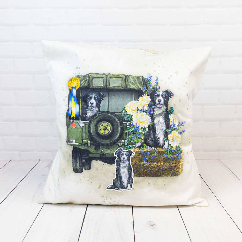Lemon Lane Best Friend Adventures Make Your Own Cushion Fabric Panel - Image 2