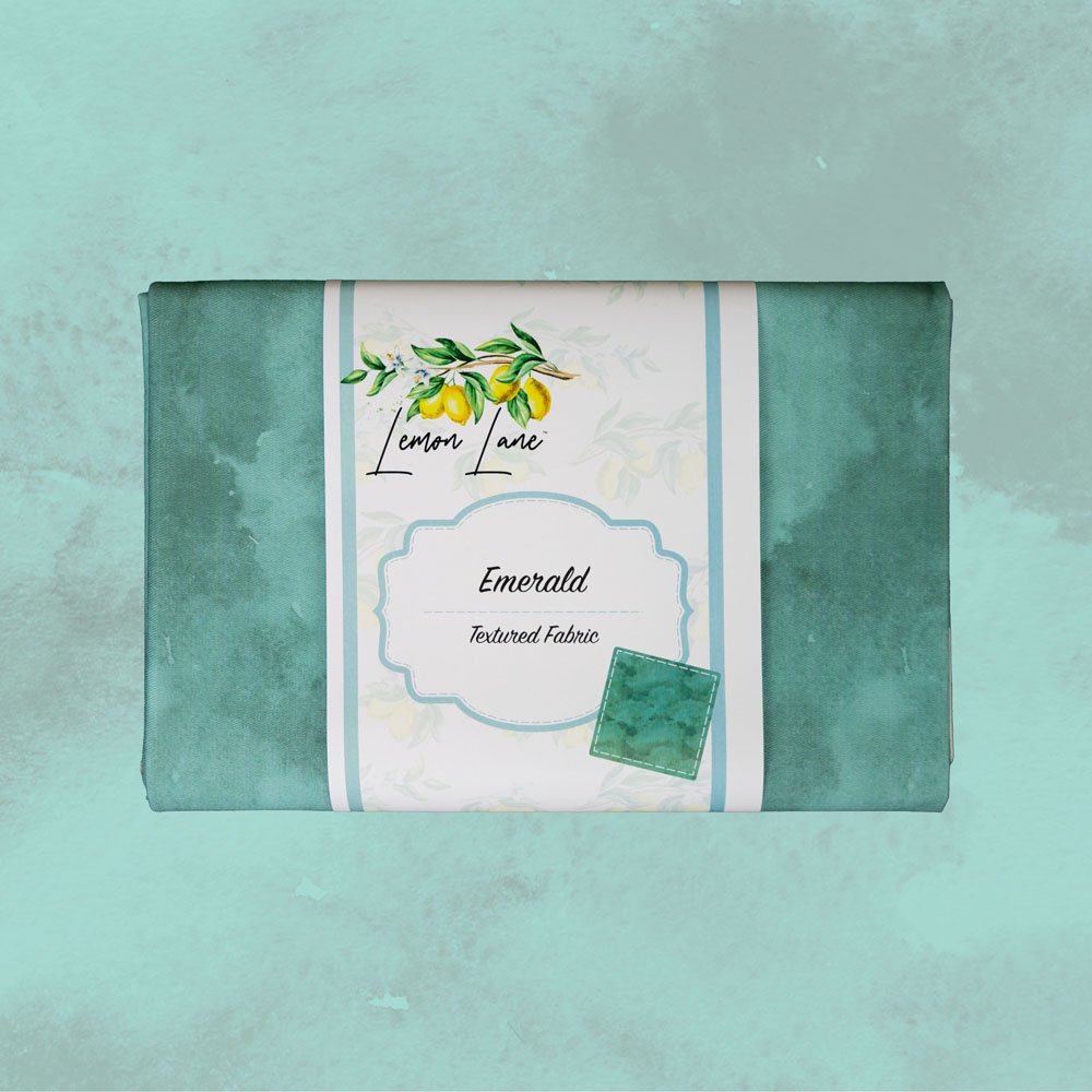 Lemon Lane Emerald Textured Fabric