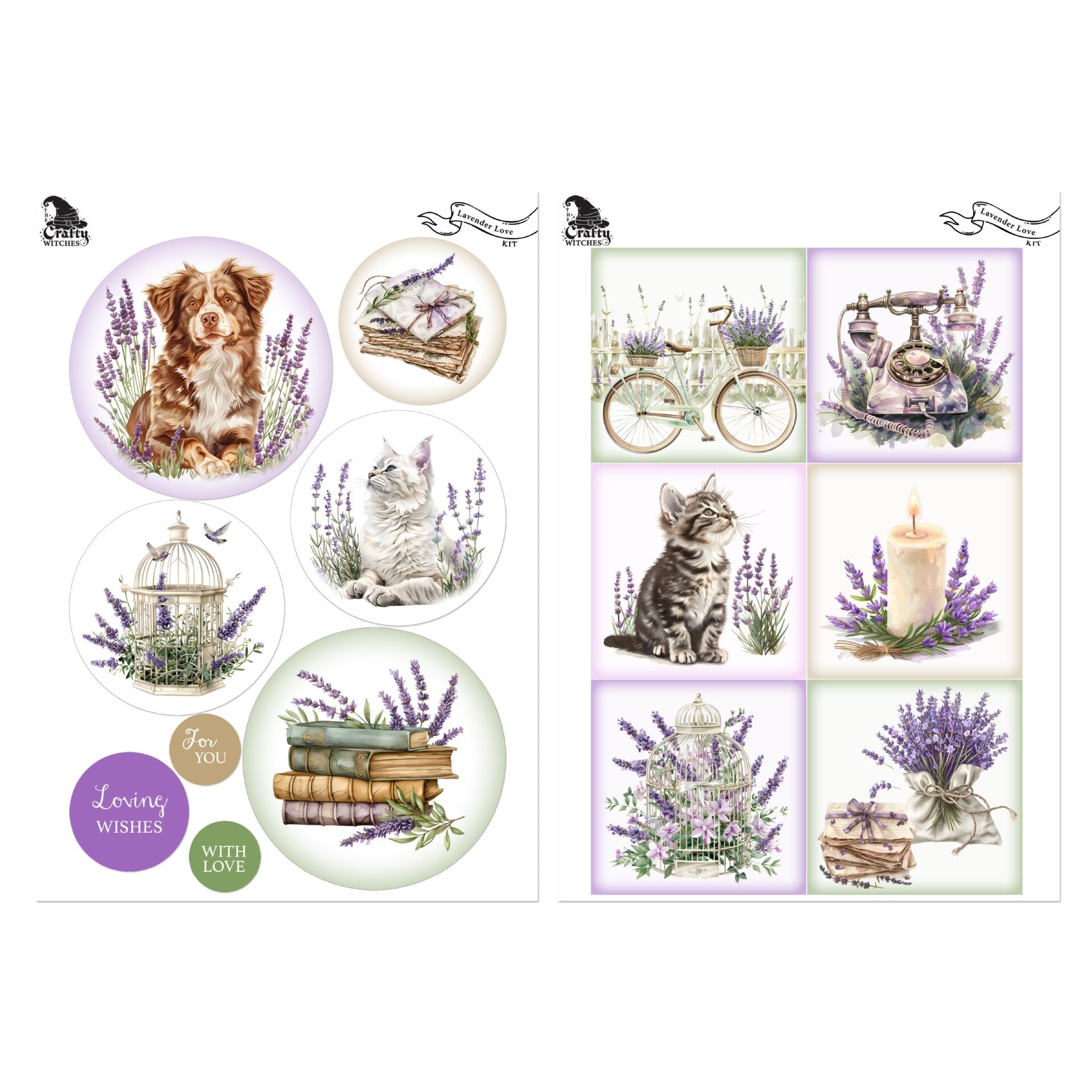 The Crafty Witches Lavender Love, Sweet Summer & Whimsy Whisper Download Kits - Image 2