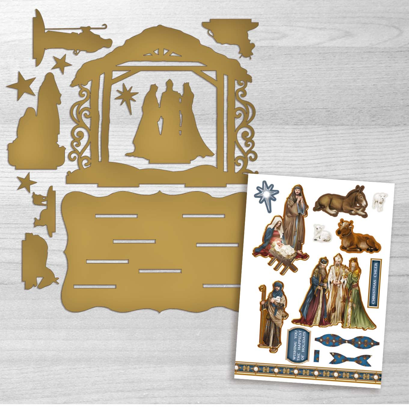 Debbi Moore Designs MDF Nativity Scene
