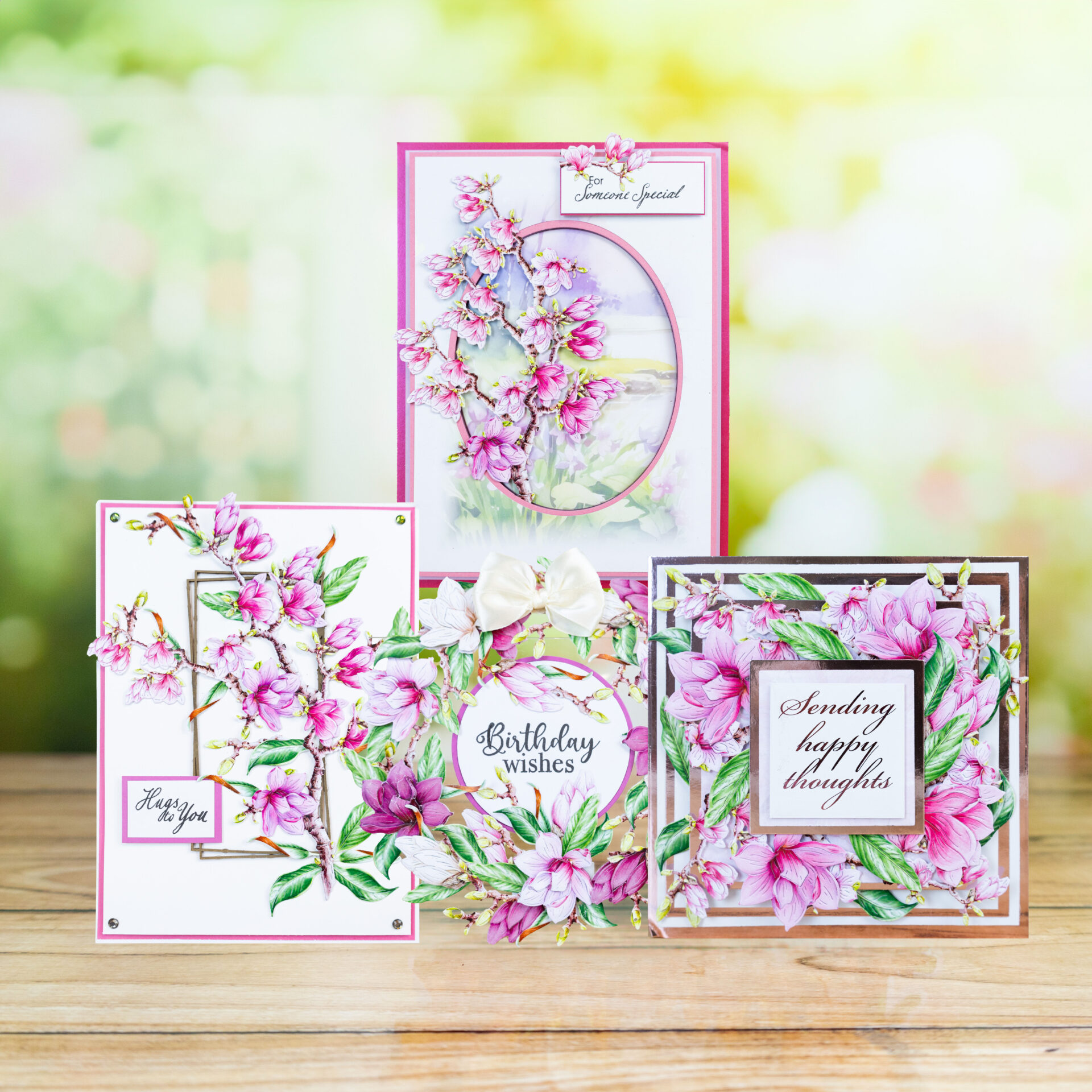 Two Red Robins Flower of the Month Magnolia Die + SVG & Artwork Download Bundle - Image 2