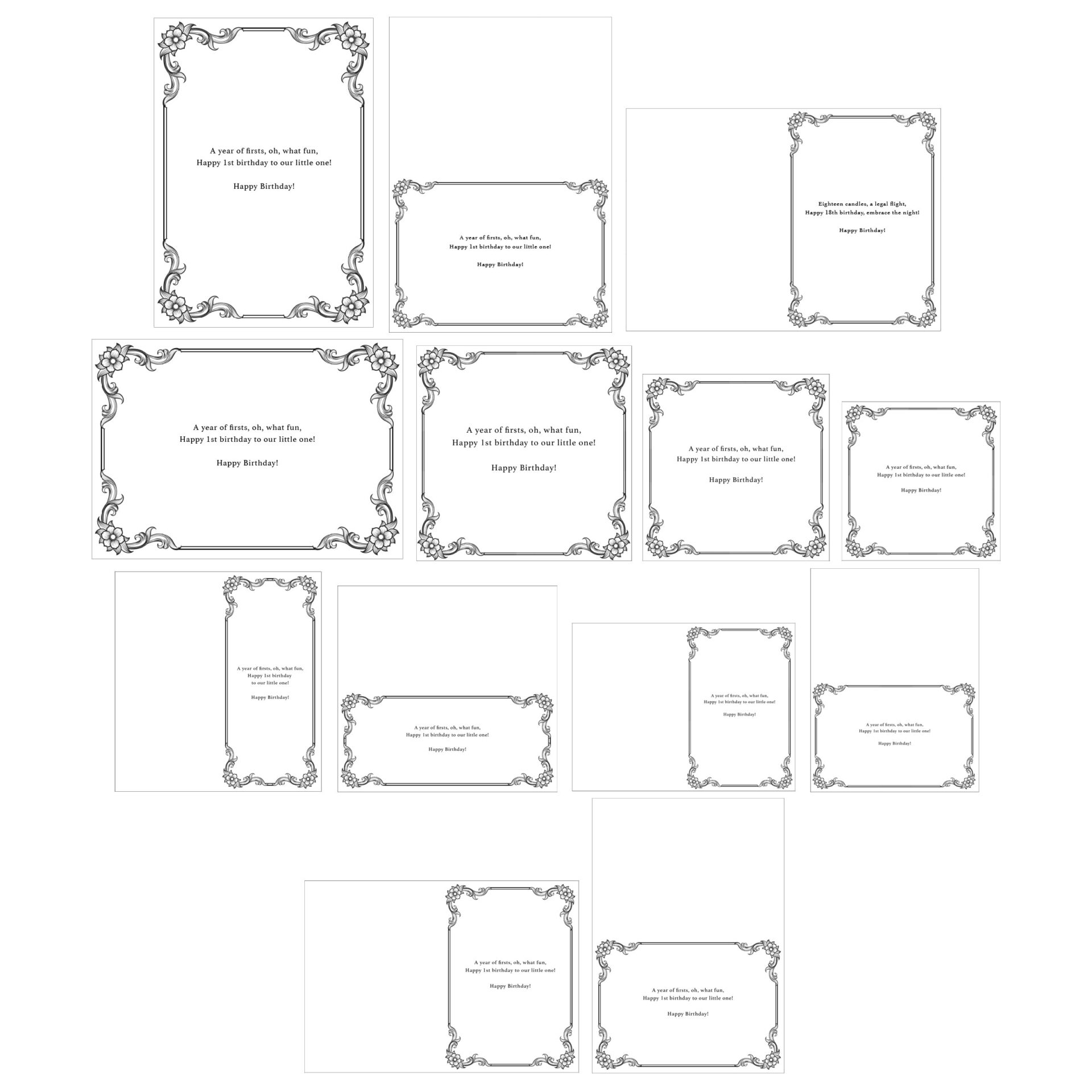 The Crafty Witches Essential Inserts: Milestones in Life Download Collection - Image 2