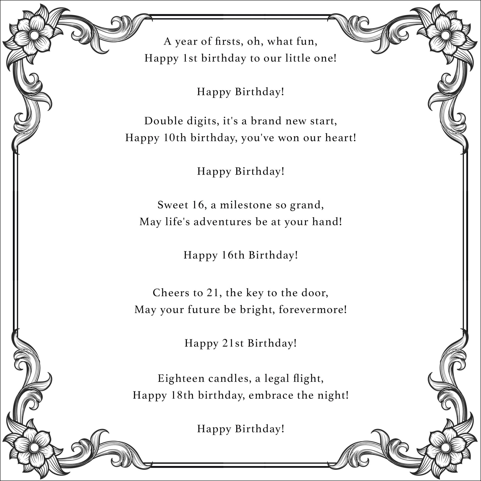 The Crafty Witches Essential Inserts: Milestones in Life Download Collection - Image 3