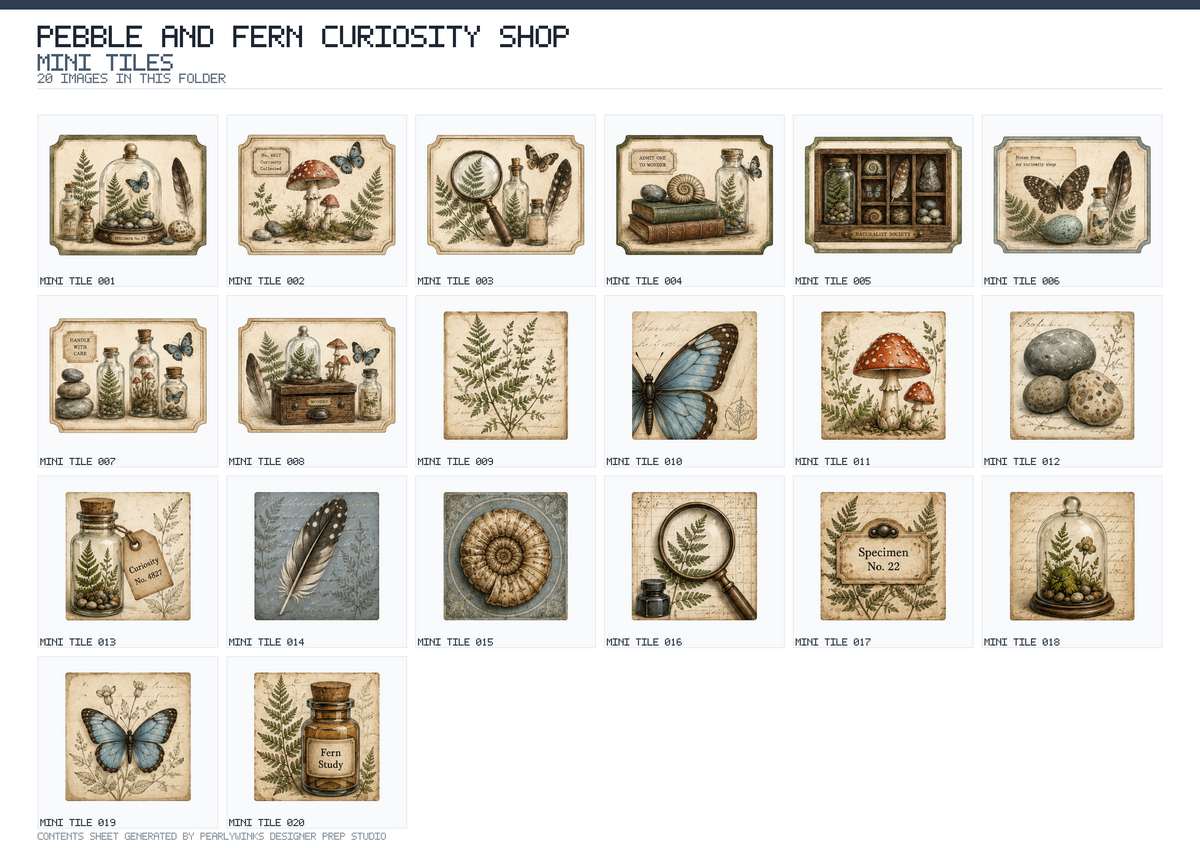 Pearlywinks - Pebble and Fern Curiosity Shop Digital Download - Image 9