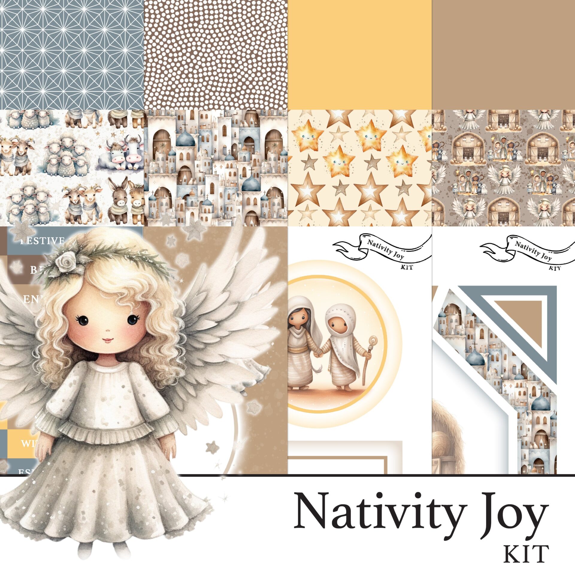 The Crafty Witches Frosted Elegance, Nativity Joy & Home for Christmas Download Kits - Image 3