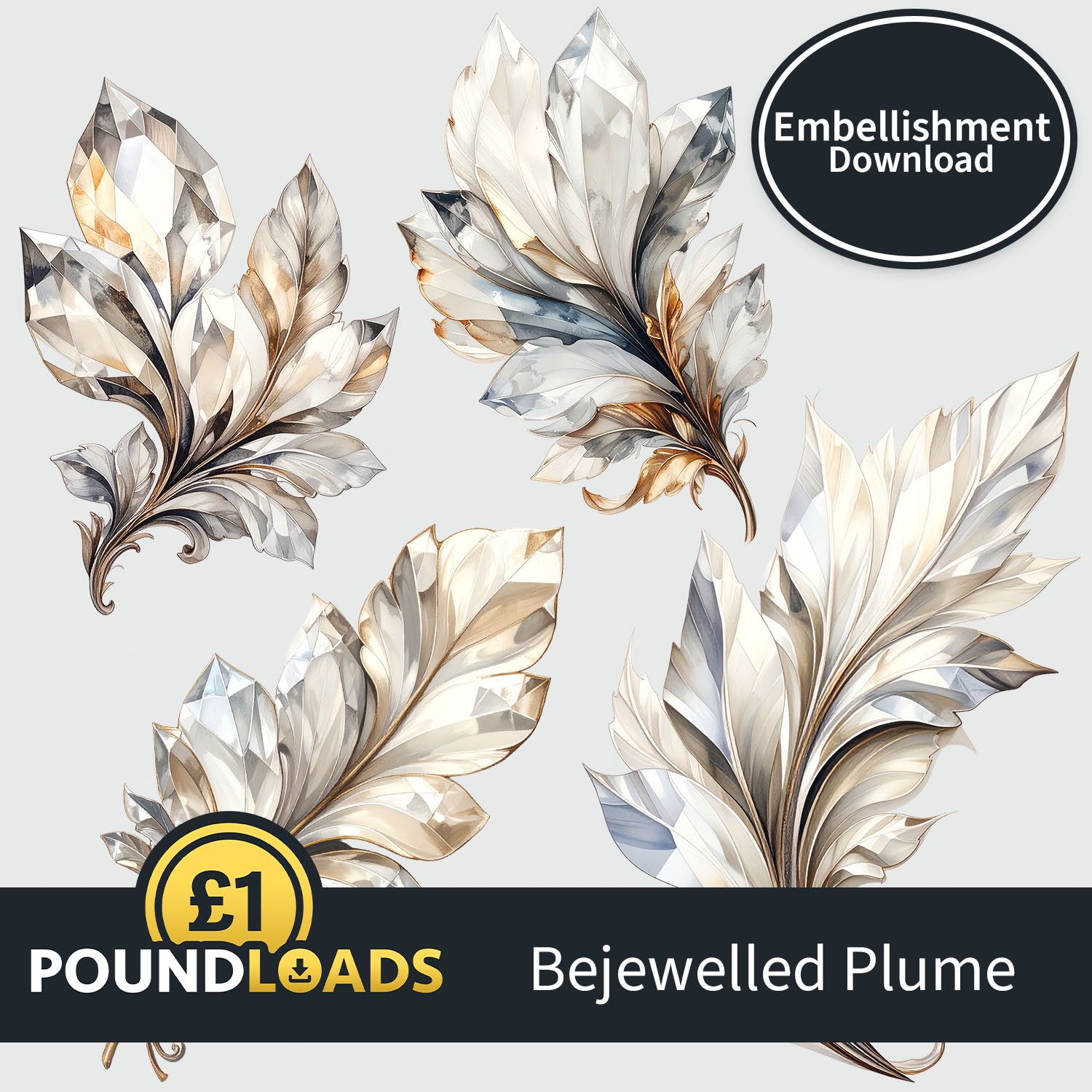 Poundloads Bejewelled Plume Embellishment Download