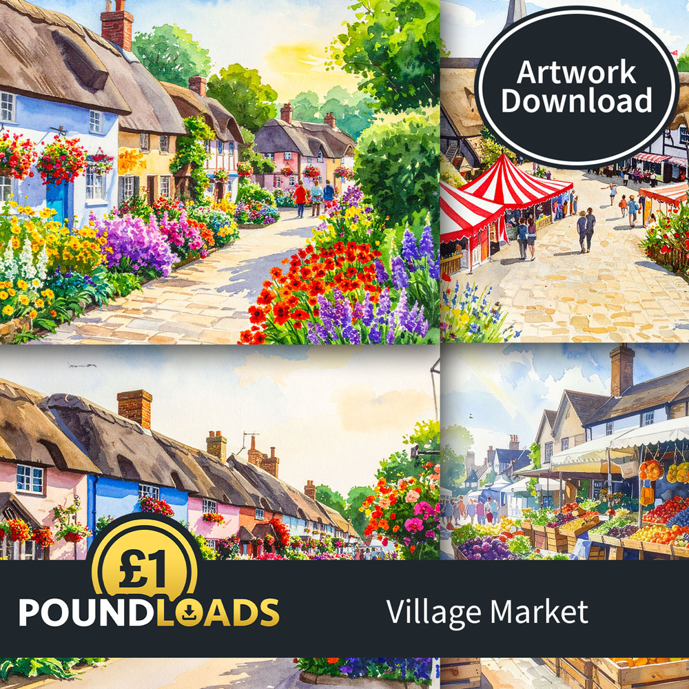 Poundloads Village Market Scenes Download