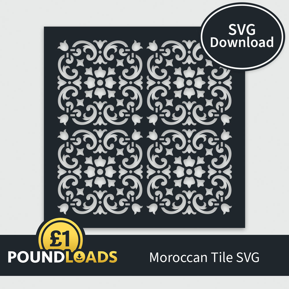 Poundloads Moroccan Tile SVG Download