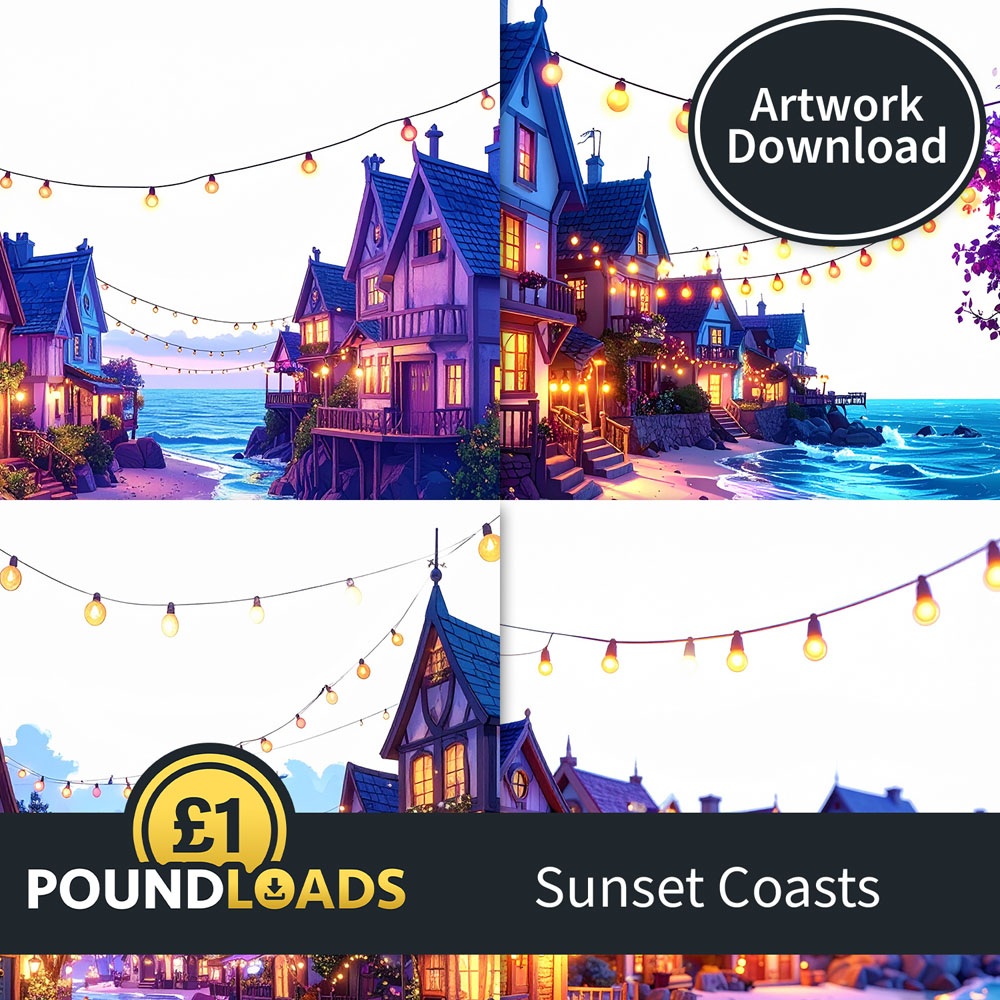 Poundloads Sunset Coasts Artwork Download