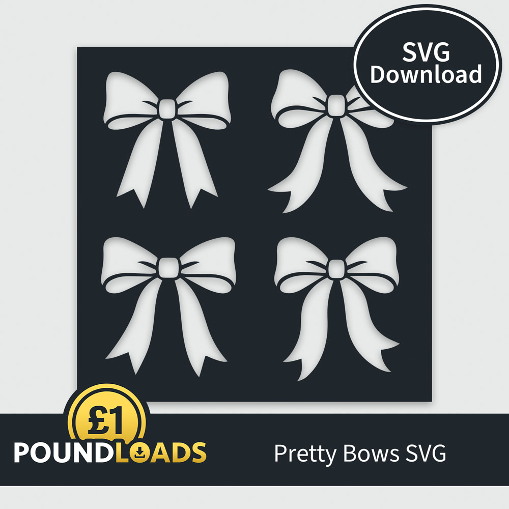 Poundloads Pretty Bows SVG Download