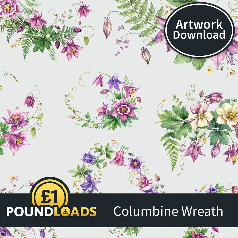 Poundloads Columbine Wreath Artwork Download