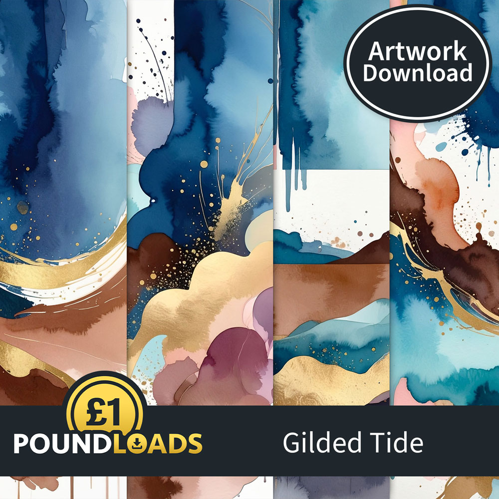 Poundloads Gilded Tile Papers Download