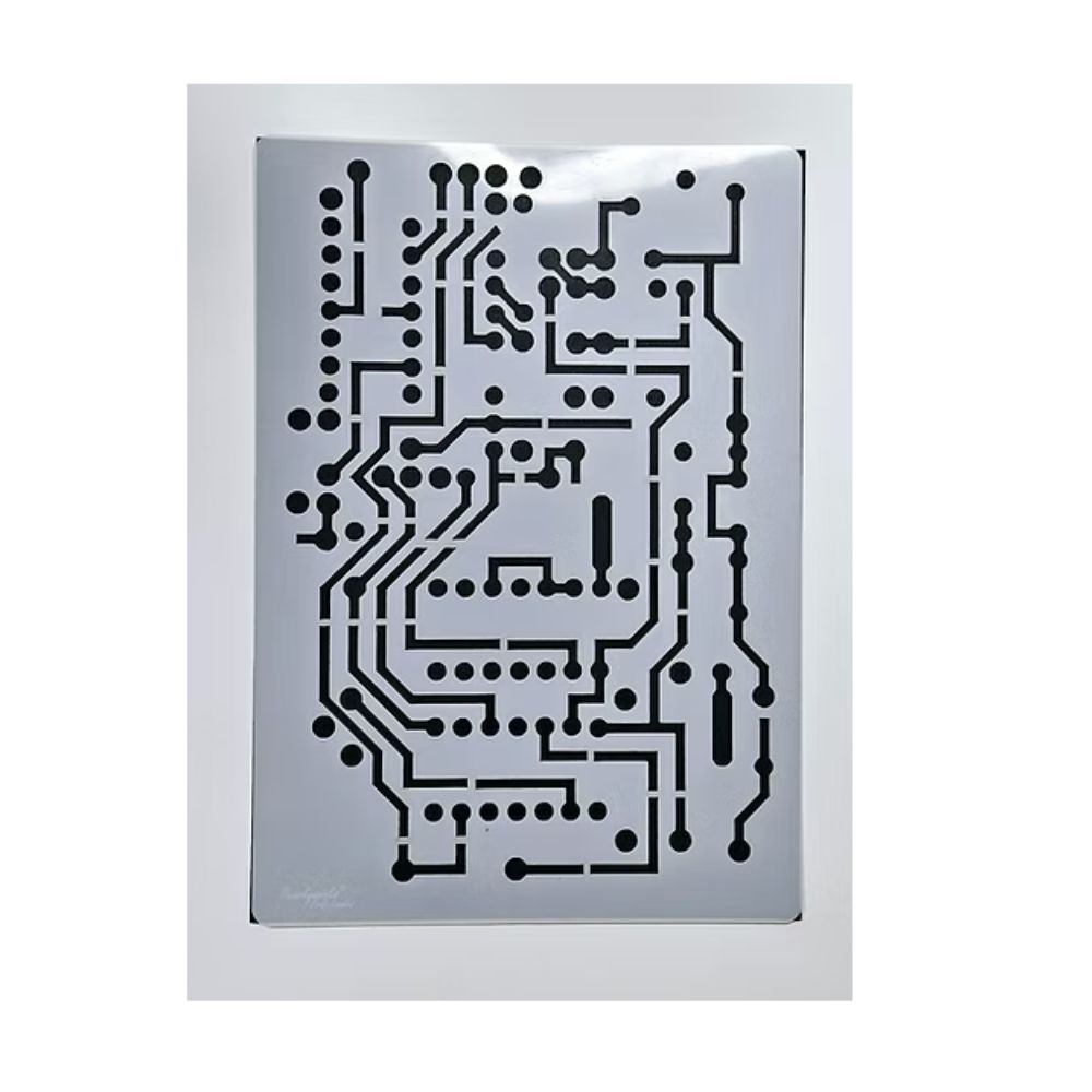 Pearlywinks - Short Circuit A4 Stencil