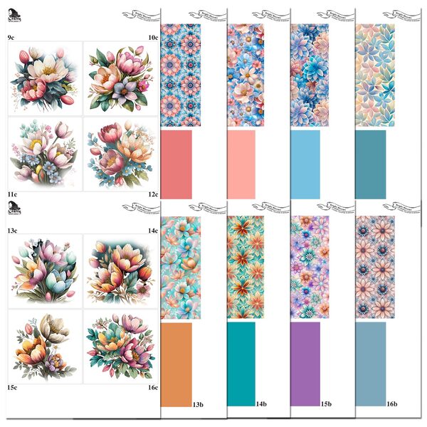 The Crafty Witches - Paper Charms Bold & Bright Papers Digital ...