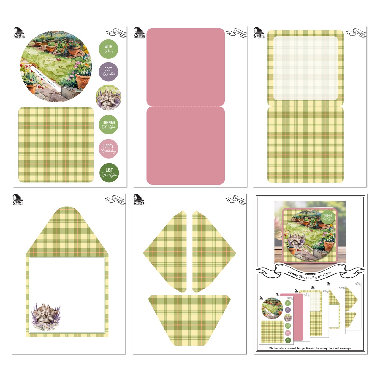 The Crafty Witches - Penny Slider Spring Cards Digital Collection - Image 4