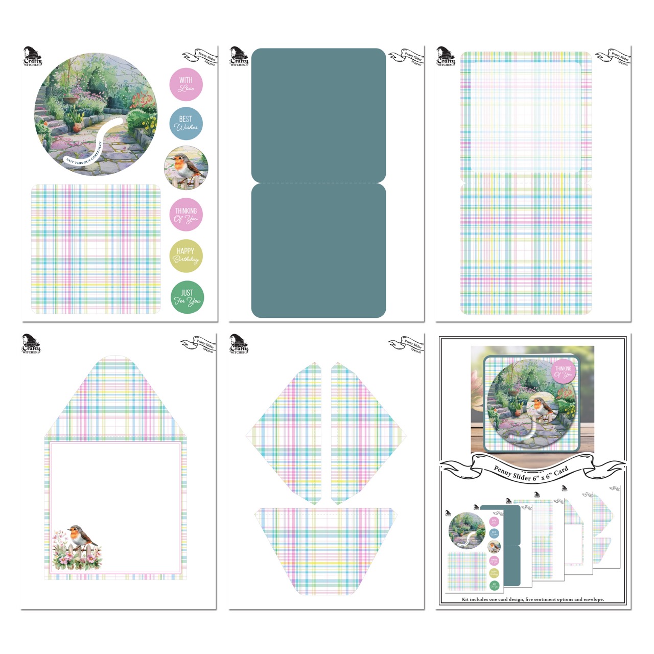 The Crafty Witches - Penny Slider Spring Cards Digital Collection - Image 6