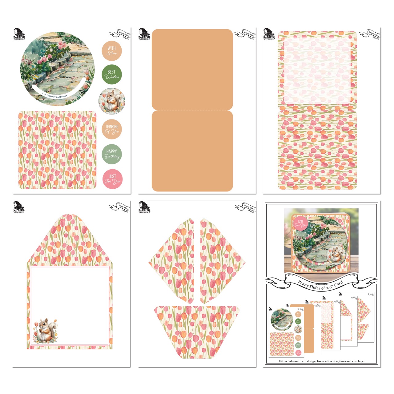 The Crafty Witches - Penny Slider Spring Cards Digital Collection - Image 8