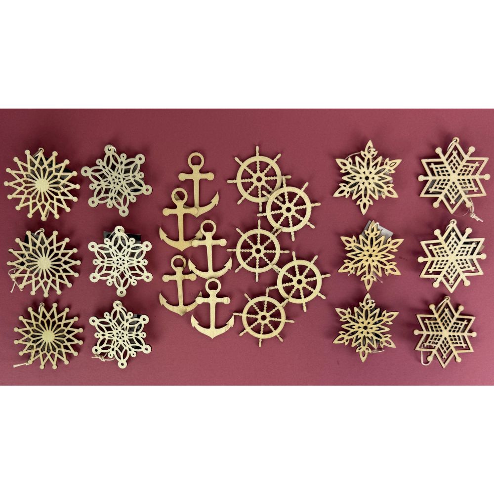Assorted Wooden Embellishment Pack