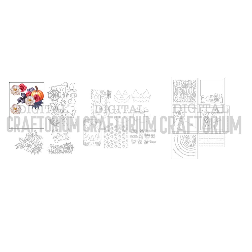 Digital Craftorium Pumpkin Florals + All Occasions SVG Download Bundle