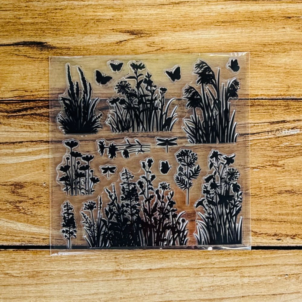 Silhouette Wildflower Stamp Set