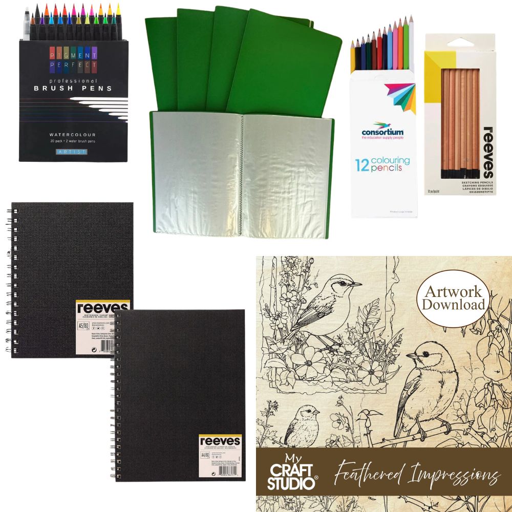 Watercolour, Sketching & Colouring Bundle