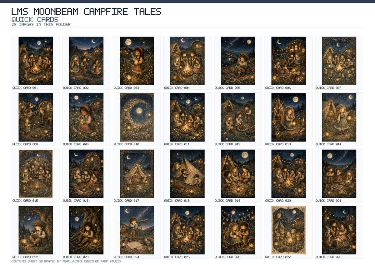 Pearlywinks - Little Meadow Stories - Moonbeam Campfire Tales Digital Download - Image 14