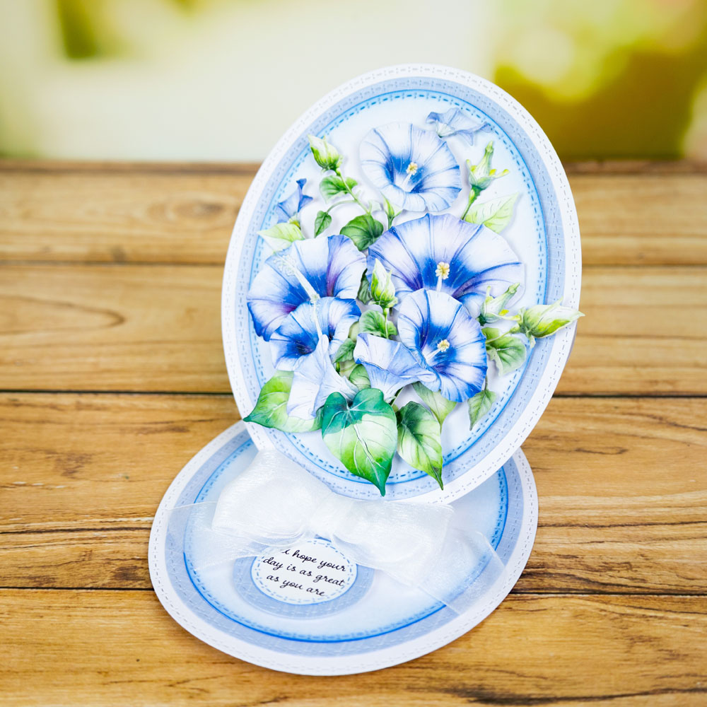 Two Red Robins Flower of the Month Morning Glory Die Bundle - Image 5