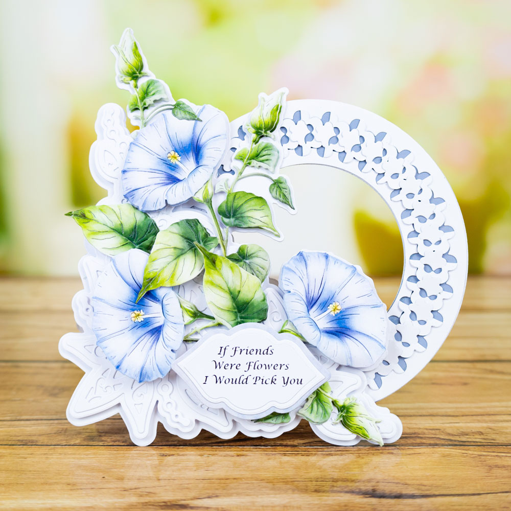Two Red Robins Flower of the Month Morning Glory Die Bundle - Image 7