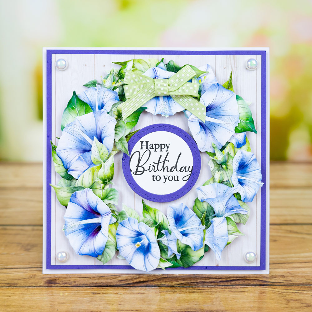 Two Red Robins Flower of the Month Morning Glory Die Bundle - Image 10
