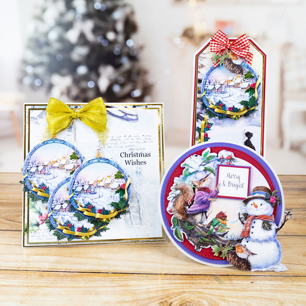 Two Red Robins Quick & Easy Christmas Cards Die Bundle - Image 2