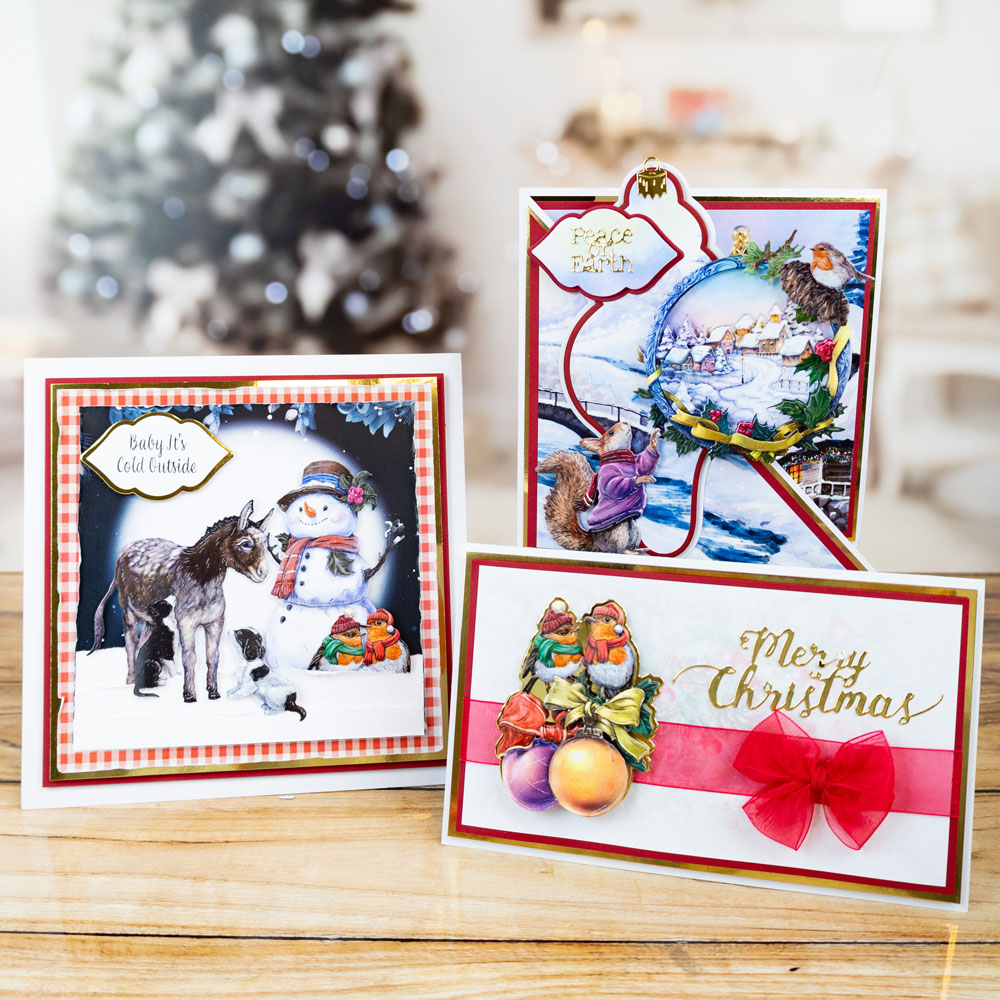 Two Red Robins Quick & Easy Christmas Cards Die Bundle - Image 3