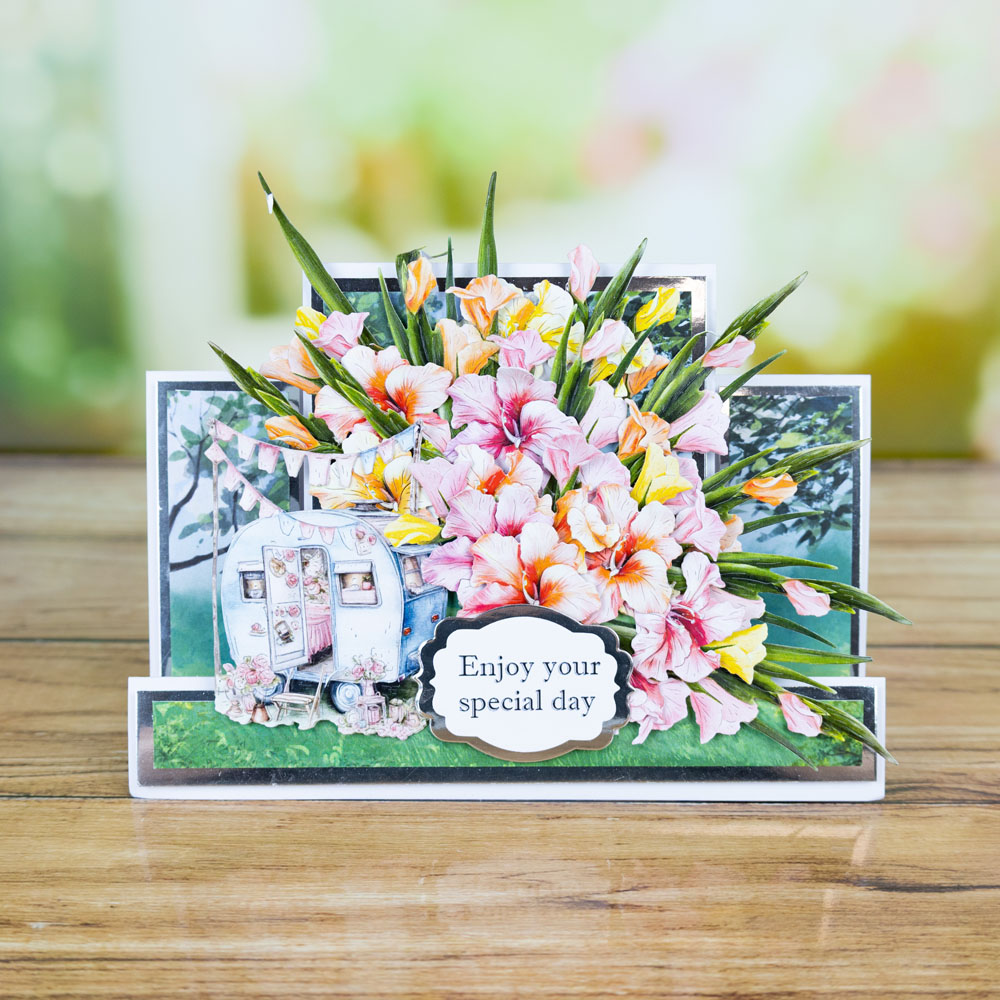 Two Red Robins Flower of The Month Gladioli Die Bundle - Image 8
