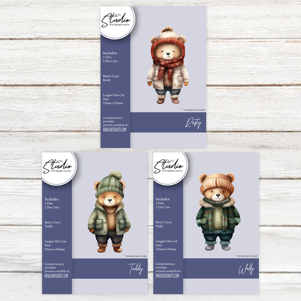 In The Studio Beary Cosy Die Collection