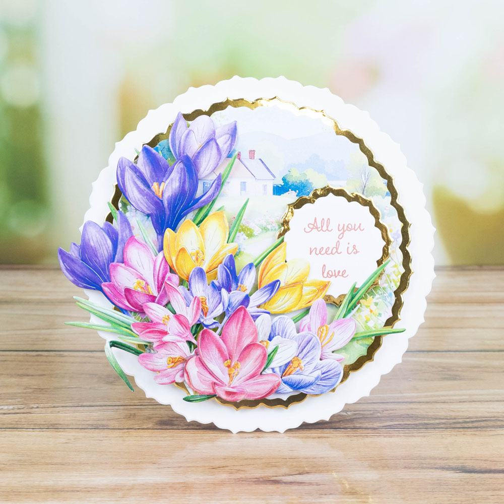 Two Red Robins Flower of the Month Crocus Die Collection - Image 8