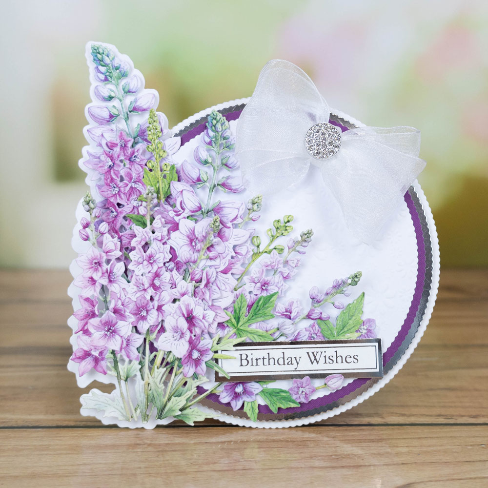 Two Red Robins Flower of the Month Delphinium Die Collection - Image 5