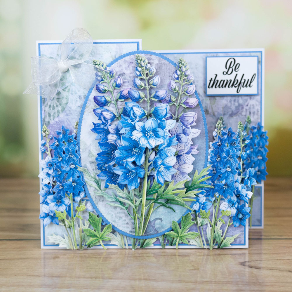 Two Red Robins Flower of the Month Delphinium Die Collection - Image 6