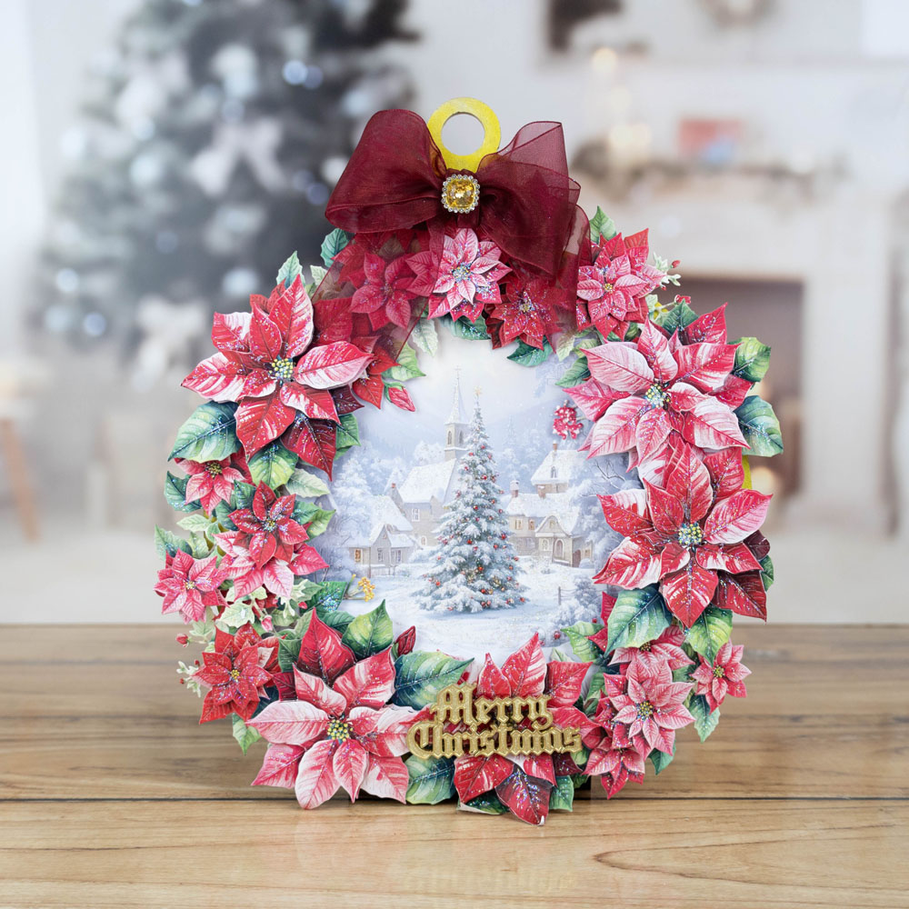 Two Red Robins Flower of the Month Poinsettia Die Collection - Image 8